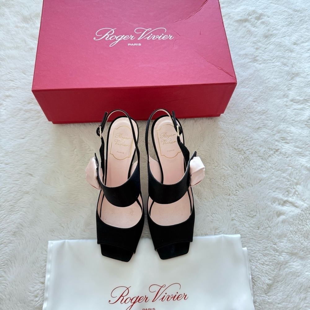 Roger Vivier Rose High Heel Sandals size 38 EU Authentic - Picture 7 of 10